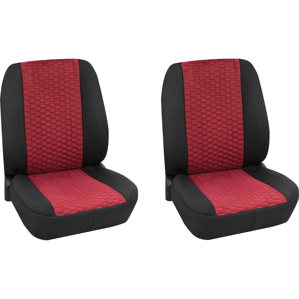 PETEX Universal Business Class Hexagon 2x Einzelsitz vorne mit Reißnaht für Seitenairbag, freigegeben für VW T5/T6