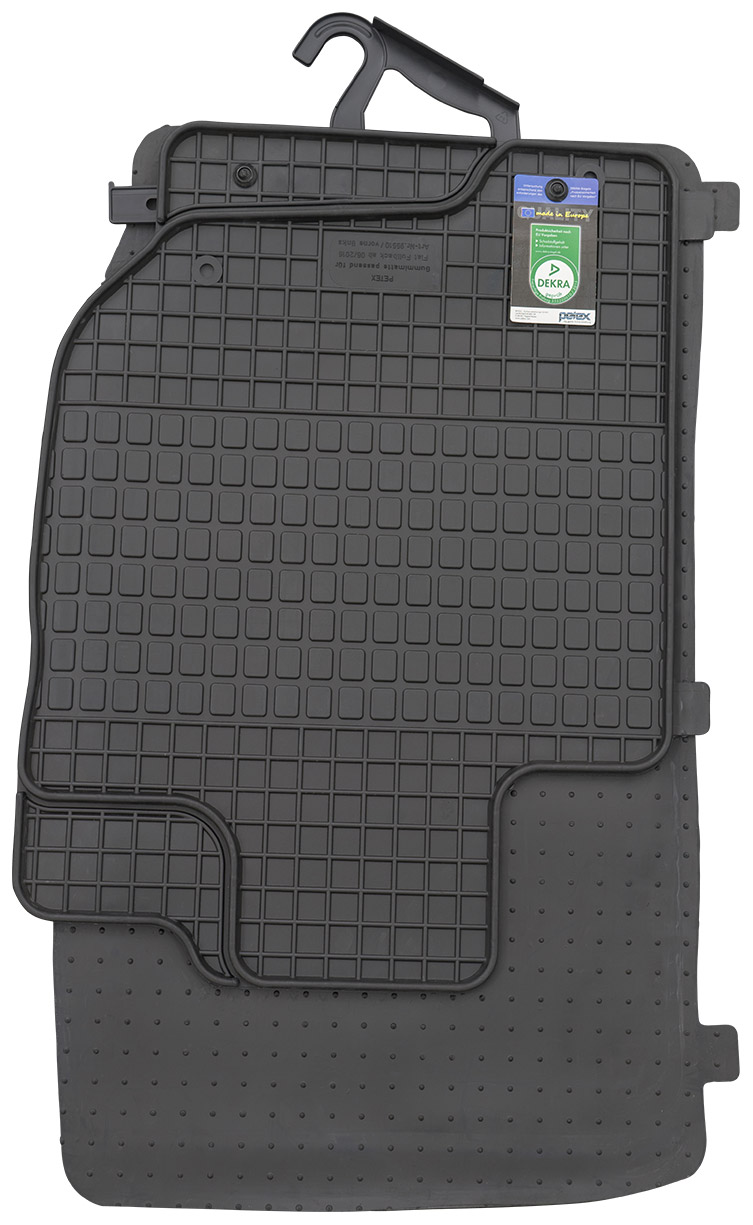 Gummimatte 2-teilig schwarz Fiat Fullback ab 06/2016