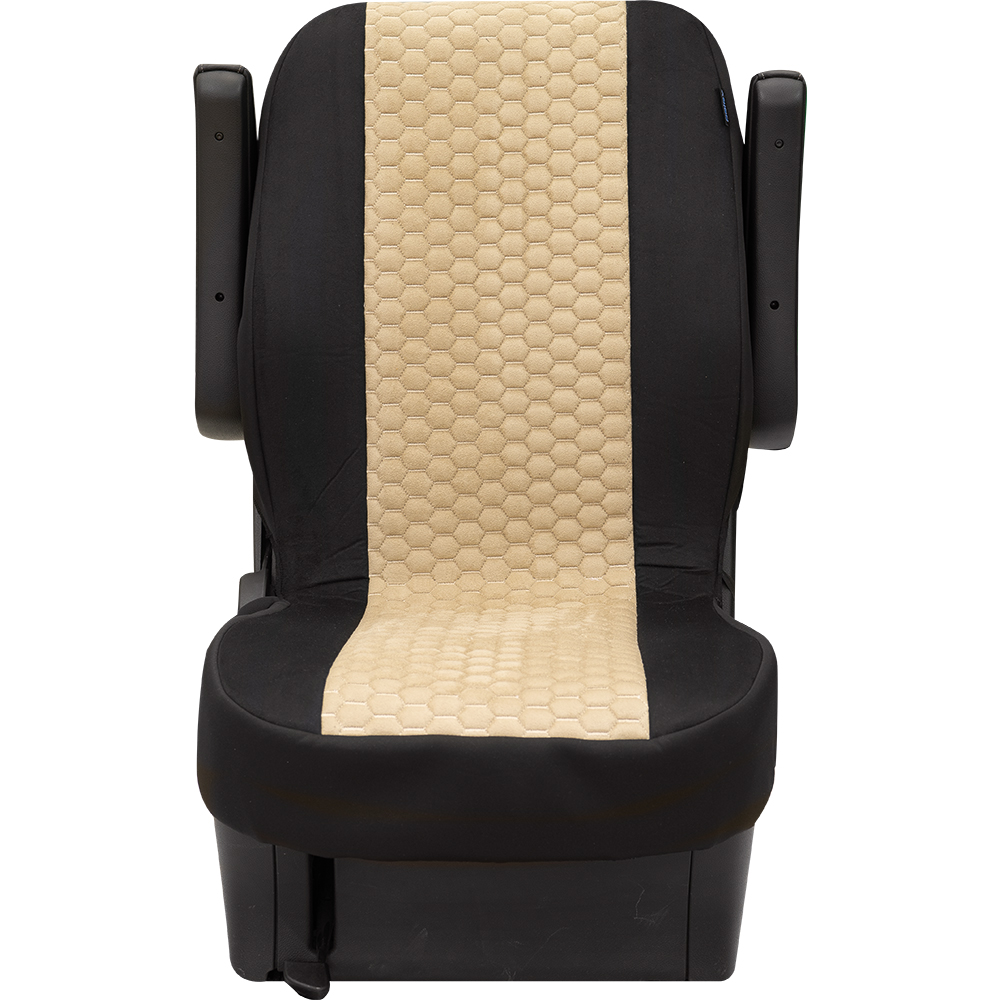 PETEX Universal Business Class Hexagon 2x Einzelsitz vorne mit Reißnaht für Seitenairbag, freigegeben für VW T5/T6