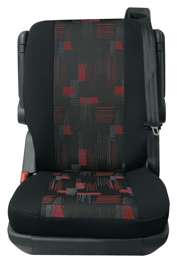 PETEX Sitzbezug Business Class Isar rot Einzelsitz_hinten