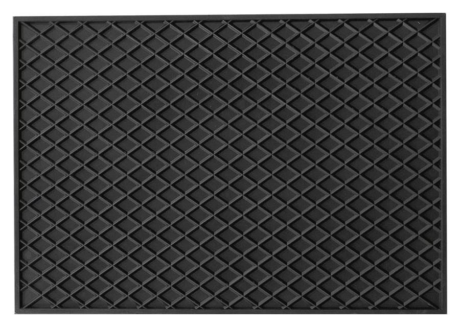PETEX Gummimatte Schalen-Rechteckmatte RM schwarz 430x300mm