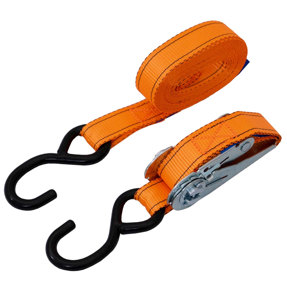 PETEX Ladungssicherung Ratschenspanngurt orange 2-teilig 500cm