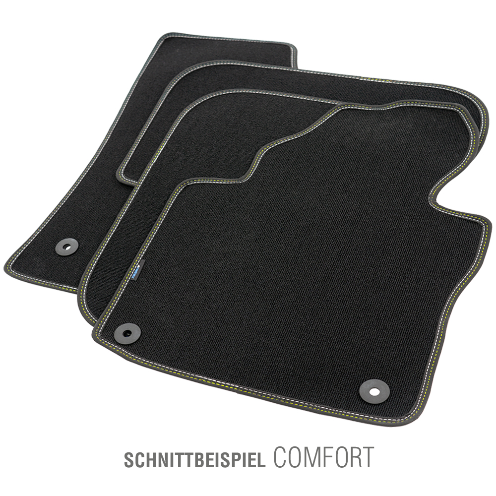 PETEX Passform-Autoteppich Qualtät Comfort gelb/silber