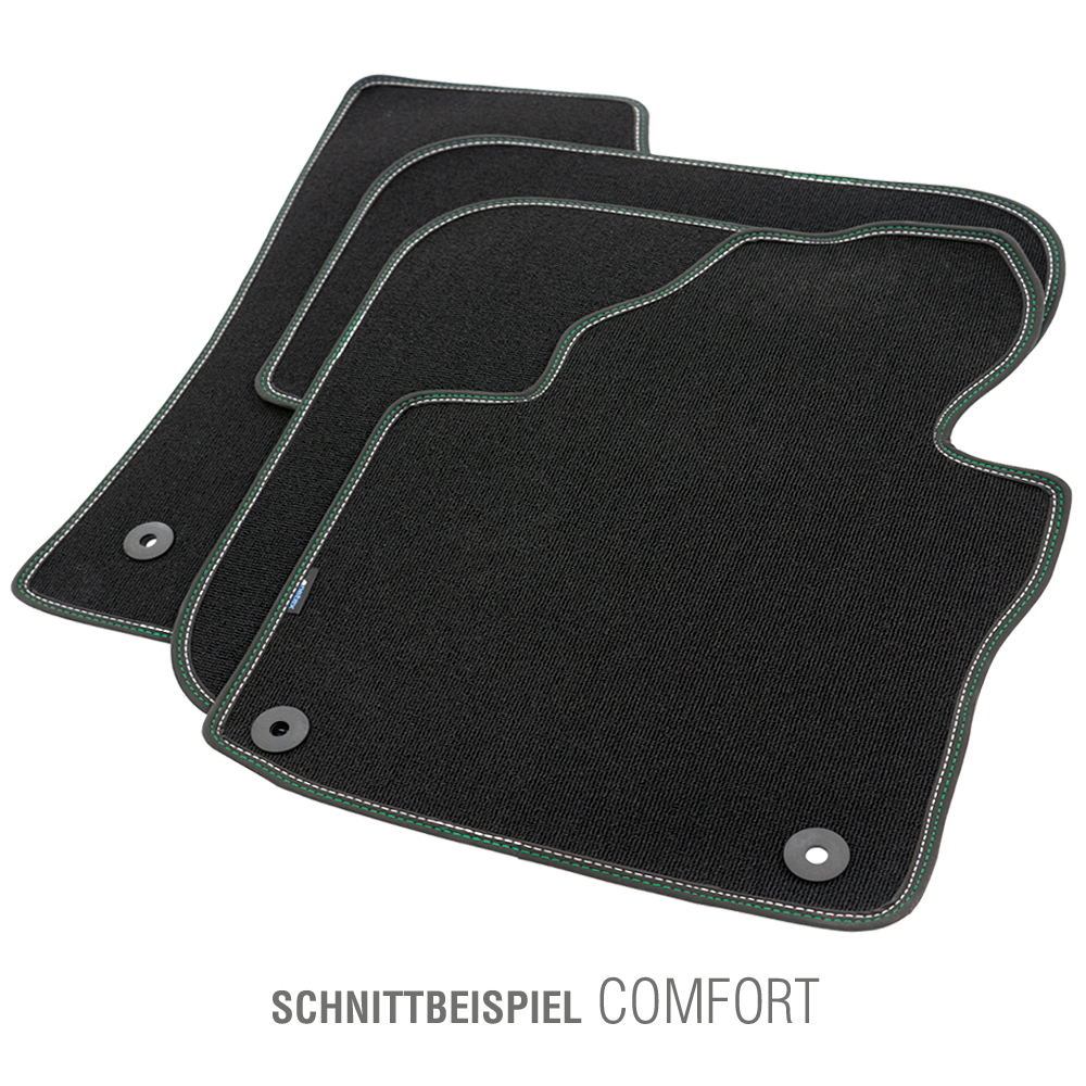 PETEX Passform-Autoteppich Qualtät Comfort grün/silber