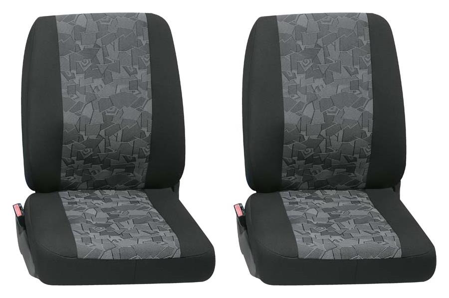 PETEX Sitzbezug Business Class Mosel grau Einzelsitz_2x_vorne