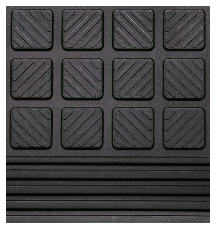 PETEX Gummimatte Stufenmatten Stufenmatte schwarz