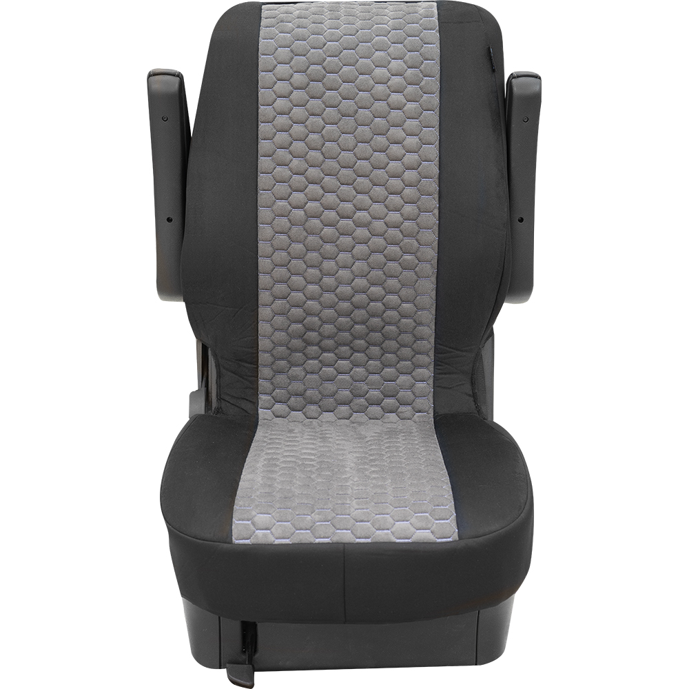 PETEX Universal Business Class Hexagon 2x Einzelsitz vorne mit Reißnaht für Seitenairbag, freigegeben für VW T5/T6
