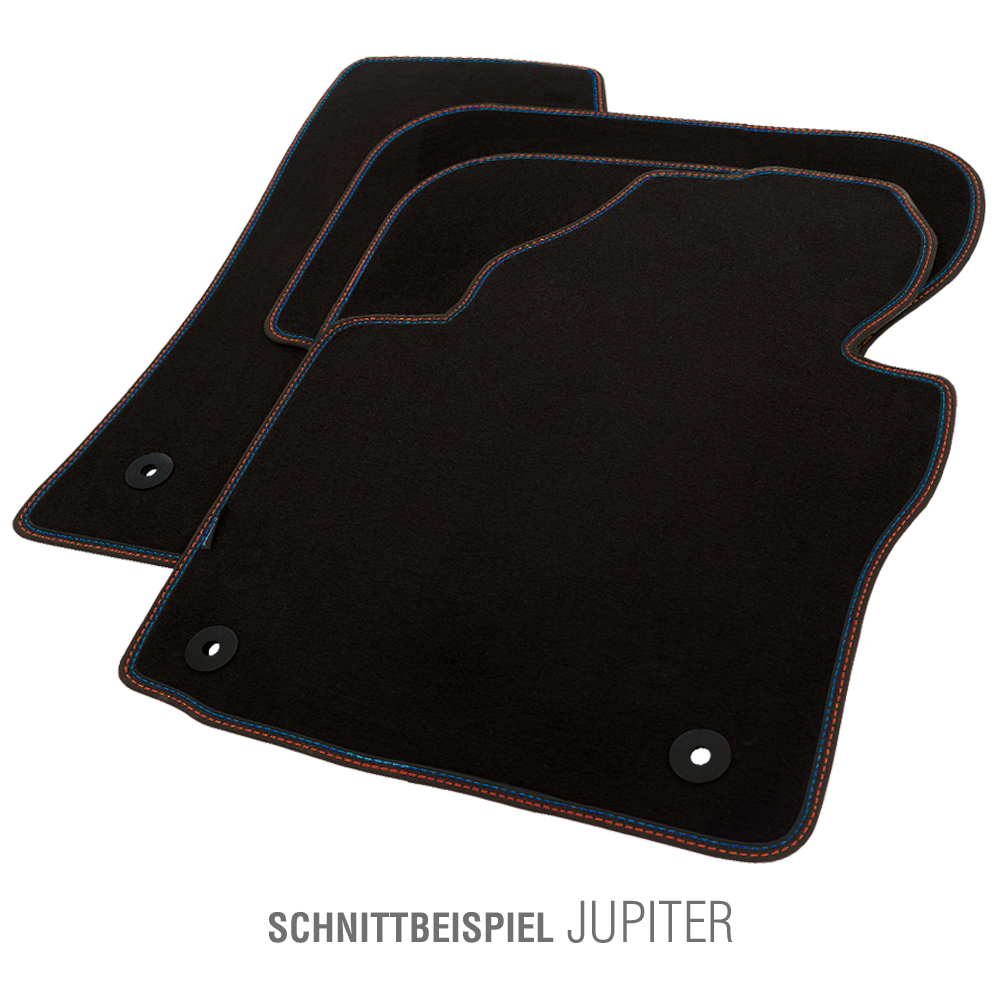 PETEX Passform-Autoteppich Qualtät Jupiter rot/blau