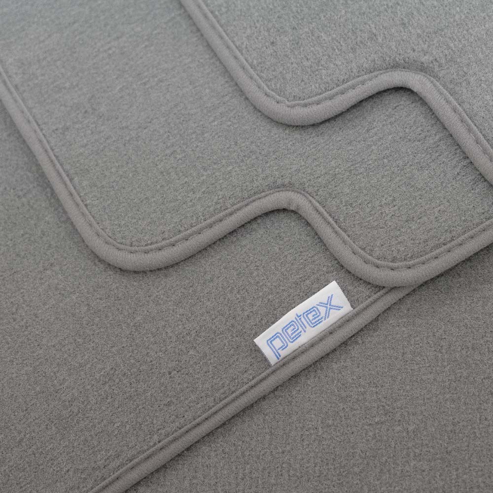 PETEX Passform-Autoteppich Qualtät Comet grau Detailaufnahme
