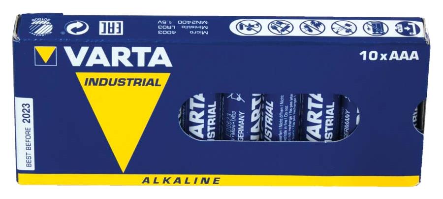 PETEX Zubehoer Batterien Varta Industrial AAA