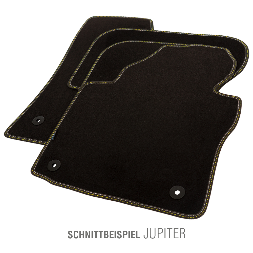 PETEX Passform-Autoteppich Qualtät Jupiter gelb/silber