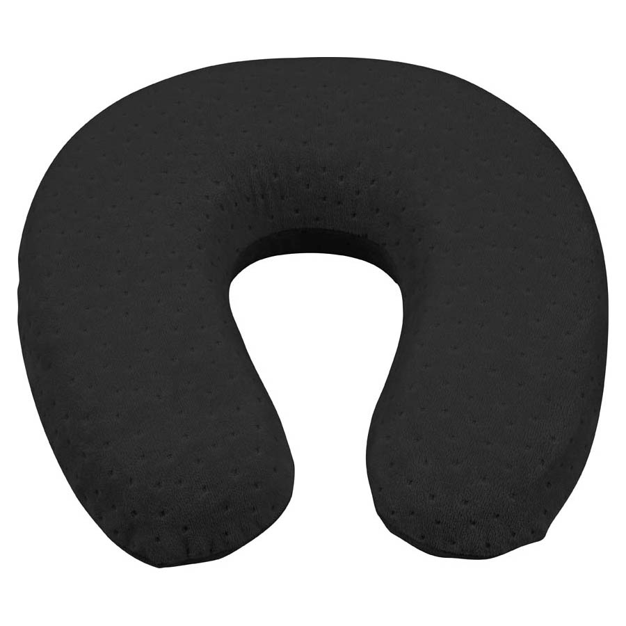 PETEX Nackenrolle Velours ca 29 x 28 cm schwarz