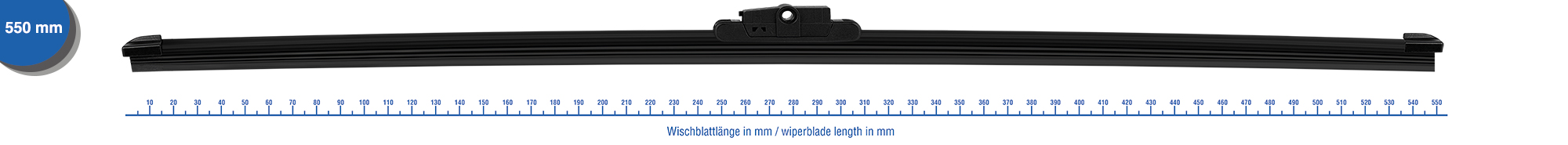 PETEX Flachbalkenwischer Universell passend Länge 550 mm