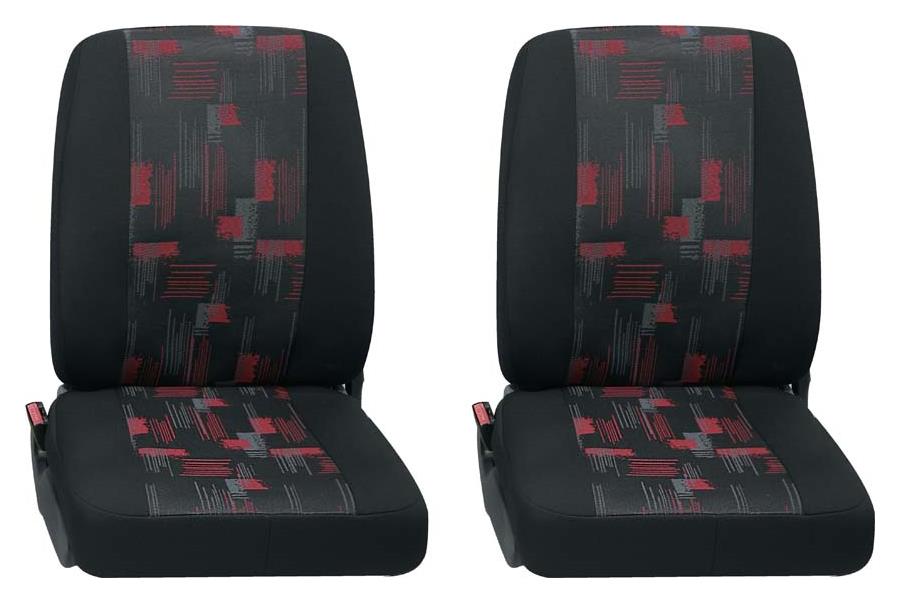 PETEX Sitzbezug Business Class Isar rot Einzelsitz_2x_vorne