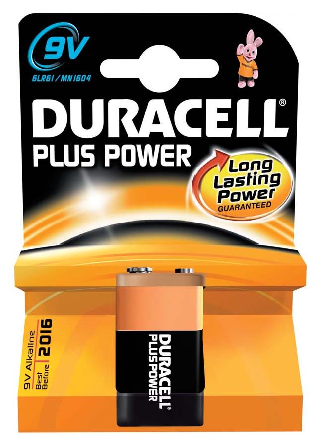 PETEX Zubehoer Batterien Duracell Plus Power 9v