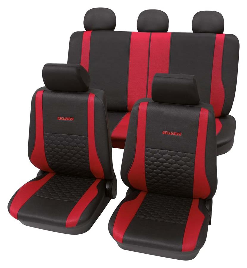 PETEX Sitzbezug Eco Class Exclusive rot Komplettset_SAB1-Vario-Plus