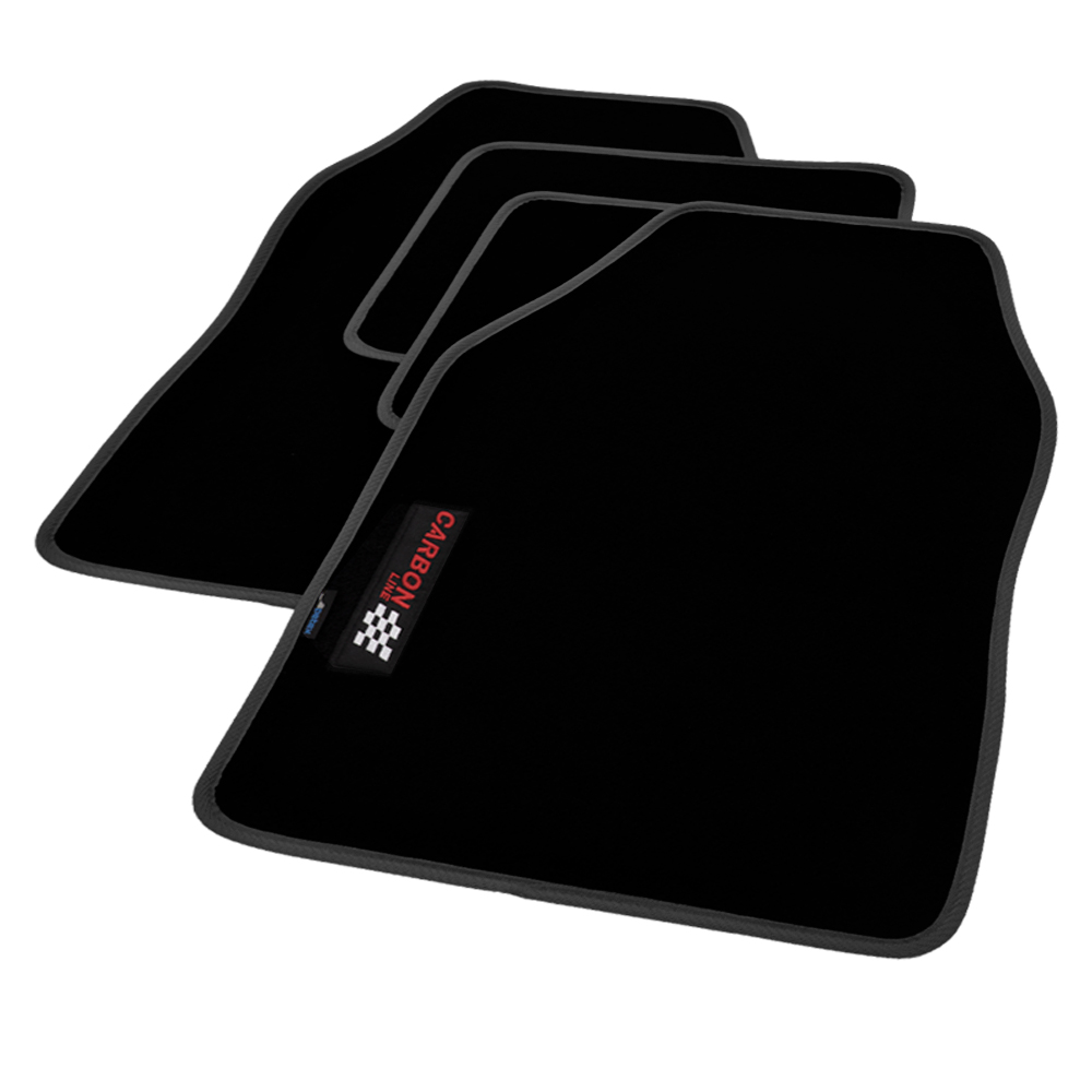PETEX Universal-Autoteppich Qualtät Carbon schwarz 4-tlg.