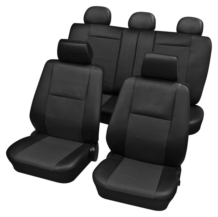 PETEX Sitzbezug Eco Class Elba anthrazit Komplettset_SAB2-Vario-Plus