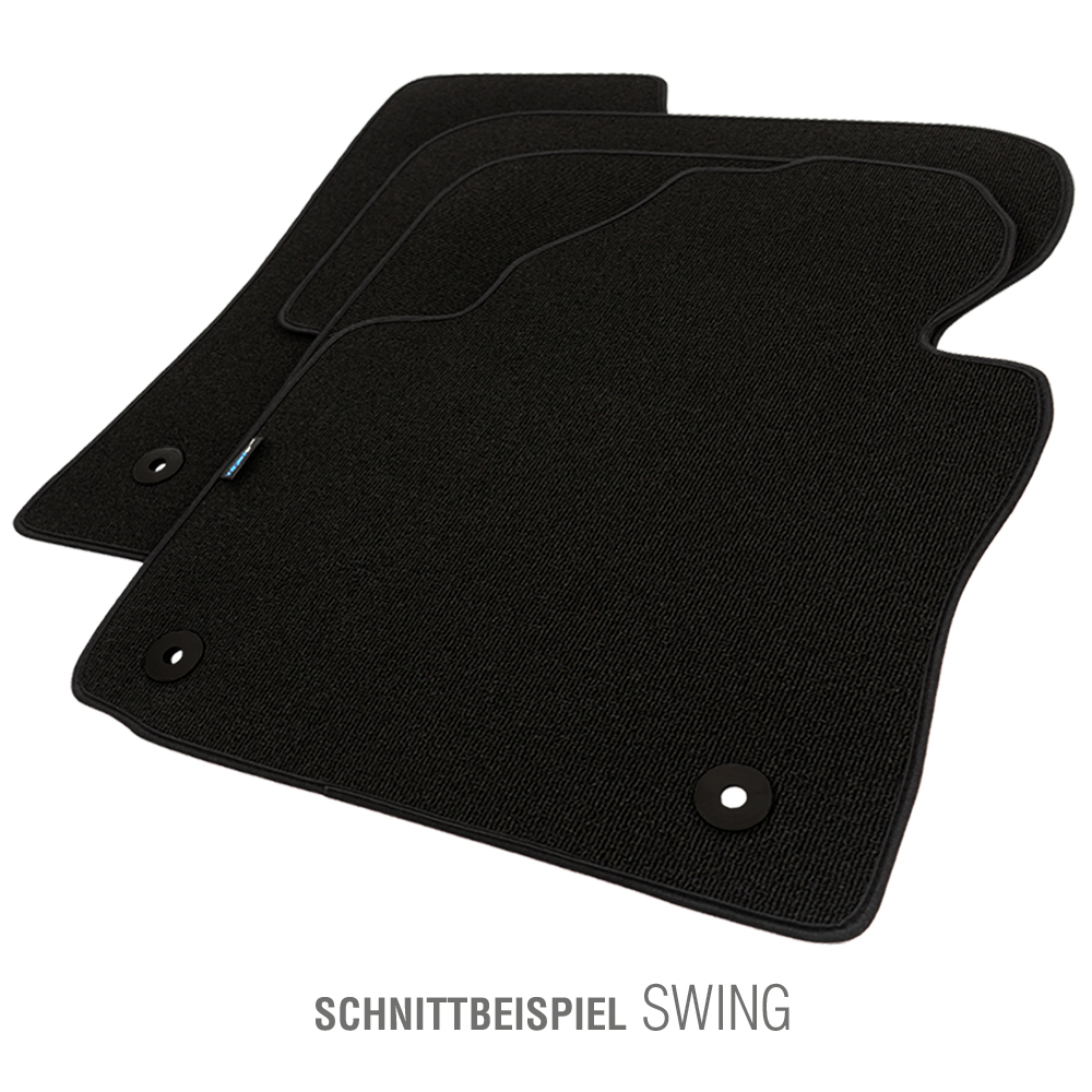 PETEX Passform-Autoteppich Qualtät Swing schwarz