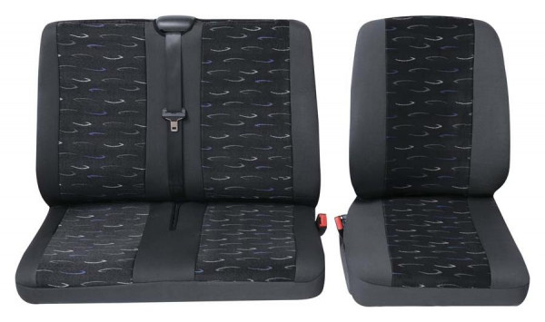 Profi2 Einzelsitz/Doppelsitz vorne 3-tlg. blau | Transporter und Kombis |  Sitzbezüge | PETEX Onlineshop | Autozubehör direkt vom Hersteller