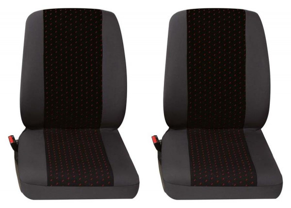 Profi1 2x Einzelsitz vorne 2-tlg. rot | Transporter und Kombis | Sitzbezüge  | PETEX Onlineshop | Autozubehör direkt vom Hersteller