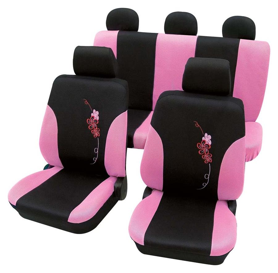 Flower Komplettset pink passend Autozubehör vom | Toyota PETEX Hersteller ab Eco Sitzbezüge direkt für Kombi | Onlineshop Corolla 01/2007 Class bis | 01/2002 