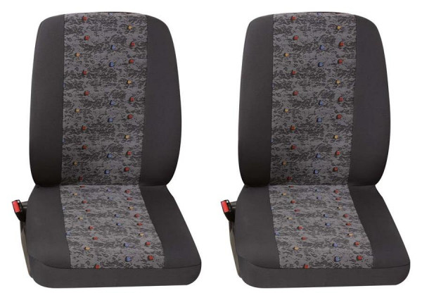 Profi3 2x Einzelsitz vorne 2-tlg. grau | Transporter und Kombis |  Sitzbezüge | PETEX Onlineshop | Autozubehör direkt vom Hersteller