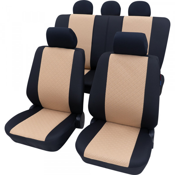 Hochwertige Sitzbezüge passend für Suzuki Alto (Schwarz-Braun)