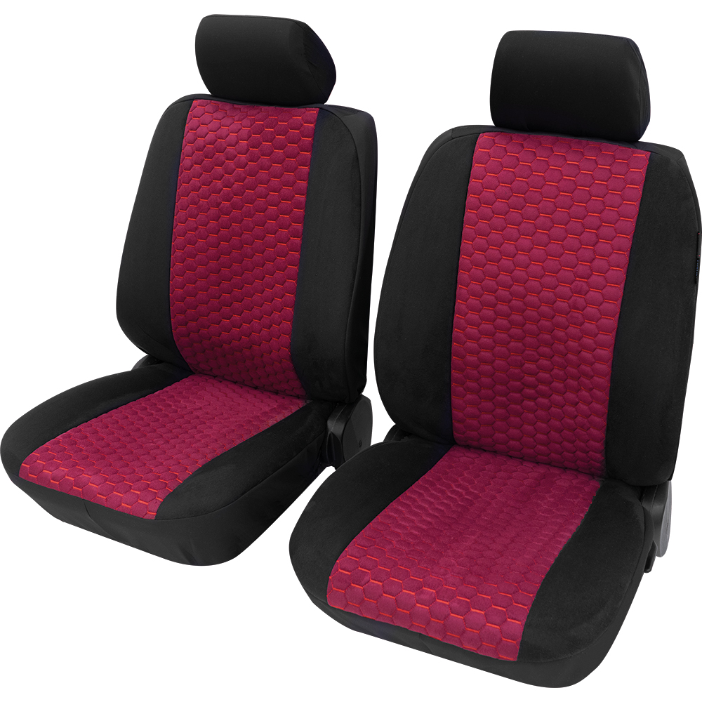 Sitzbezüge passend für VW Touran in Schwarz Rot Class