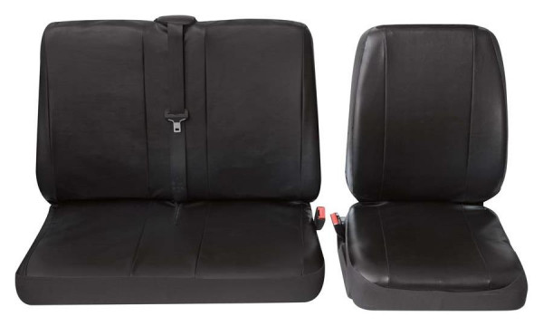 Profi4 Einzelsitz/Doppelsitz vorne vom Sitzbezüge Hersteller PETEX | Transporter schwarz und | direkt Kombis 3-tlg. | Onlineshop | Autozubehör